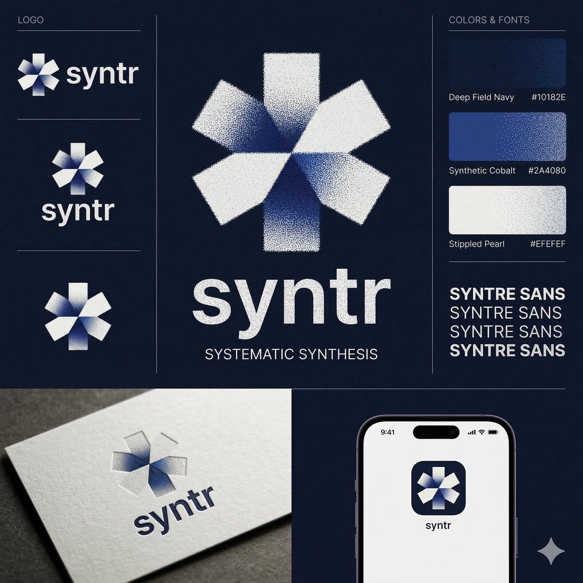 使用所附的徽标和名称 syntr 制作徽标和身份图形:https://t.co/6nqYUhfp5B
