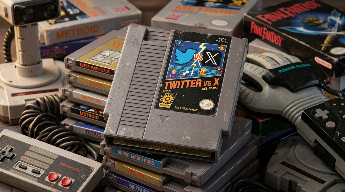 Toshi 的提示分享： 经典 NES 卡带！🎮🖤✨ 创作经典 NES 游戏卡带的超写实产品摄影作品！ 将占位符替换为你自己的想法，并在你选择的 AI 工具中…