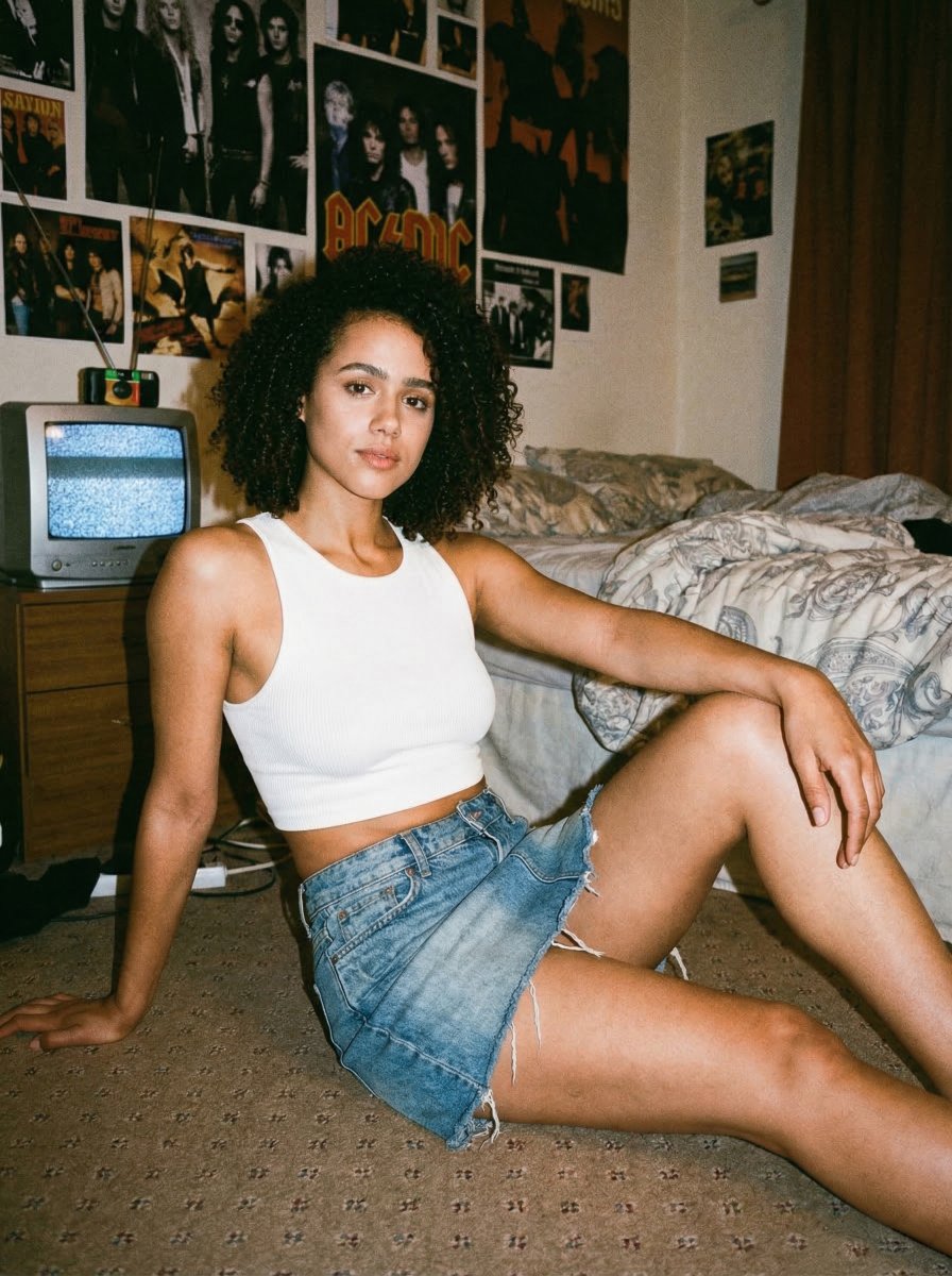 { "image_generation_prompt": { "subject": { "description": "年轻女性,与 Nathalie Emm…