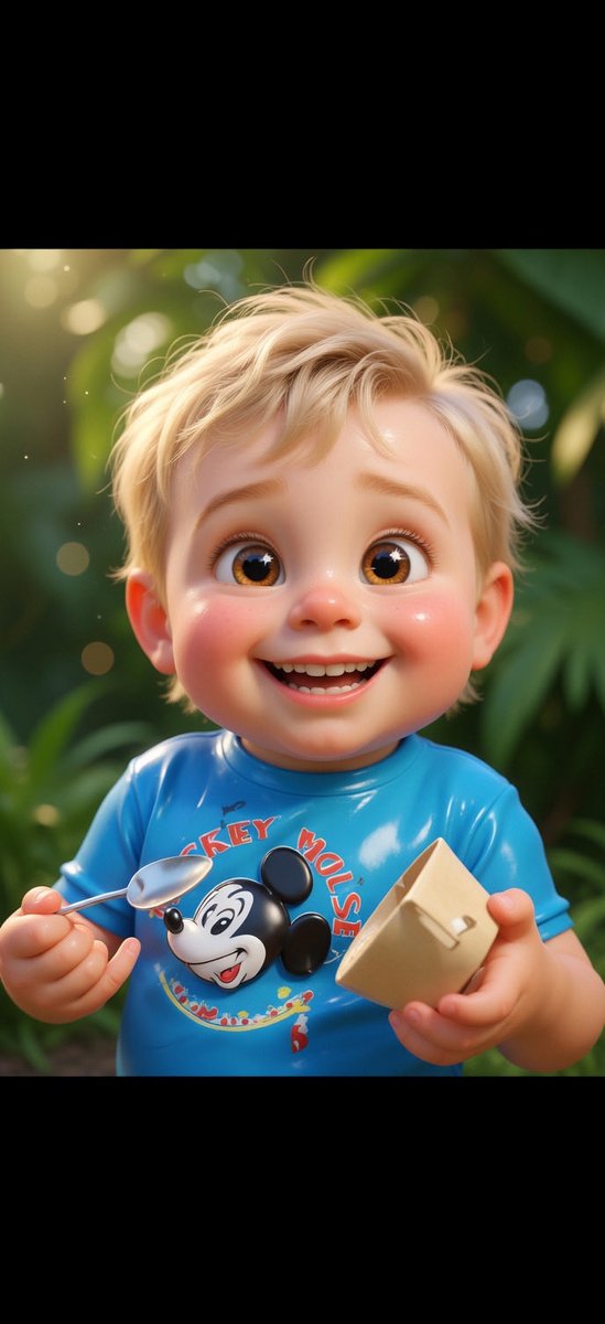 @cb_doge 这个Baby Elon → 皮克斯Q版萌娃的转换简直太炸了!❤️ 已测试有效的提示词(Midjourney/Flux/SD img2img): 极致可爱的3D皮…