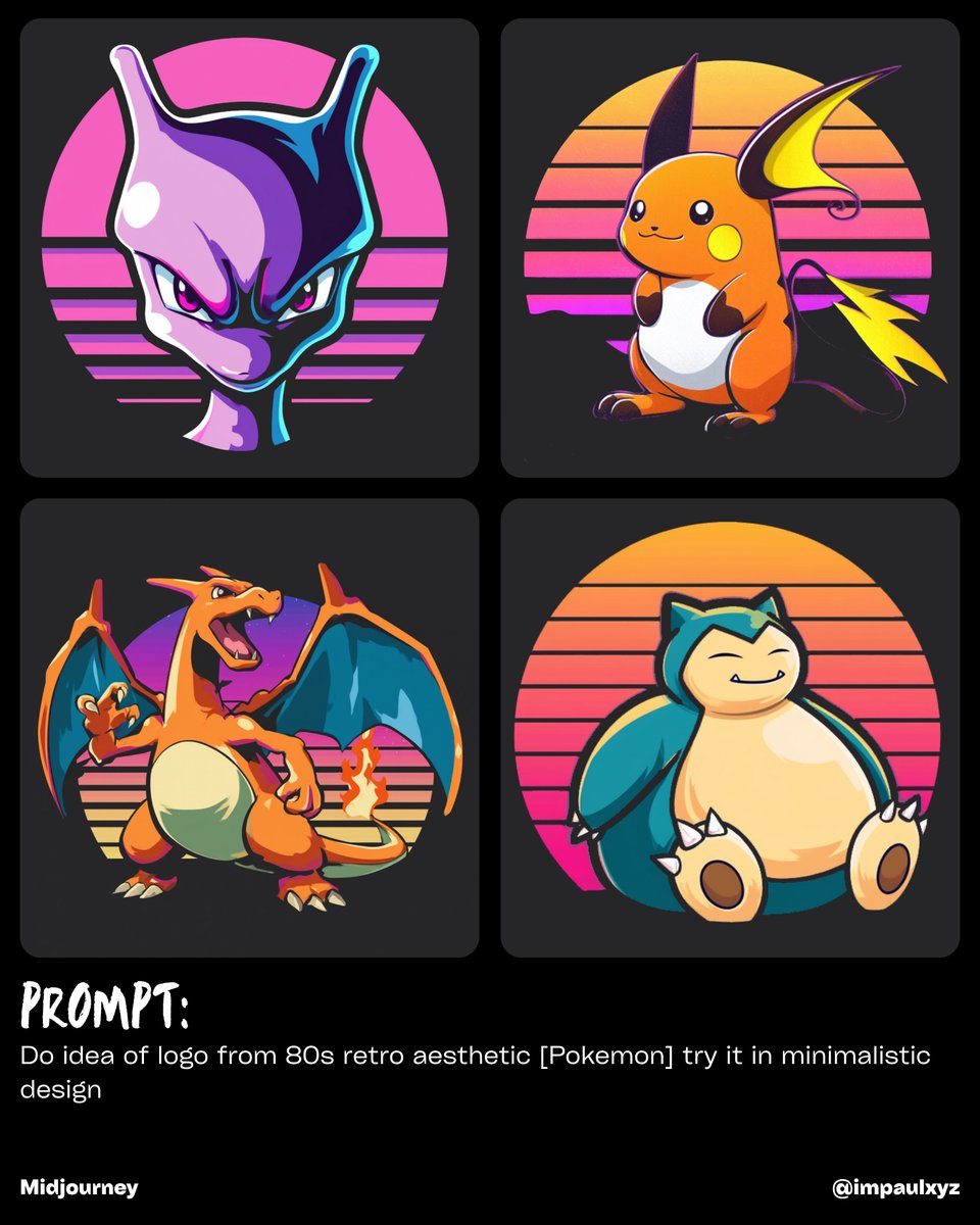 做80年代复古美学的耿鬼(Gengar)logo设计灵感,尝试极简风格设计 --v 7 > 照片:https://pbs.twimg.com/media/G6…