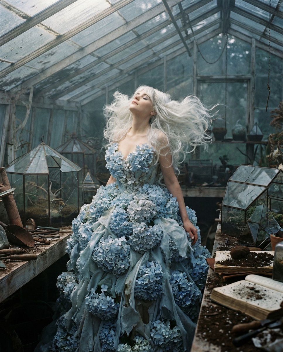 { "vibe_title_en": "Azure Surrender", "master_prompt": "A medium format cinematic portrai…