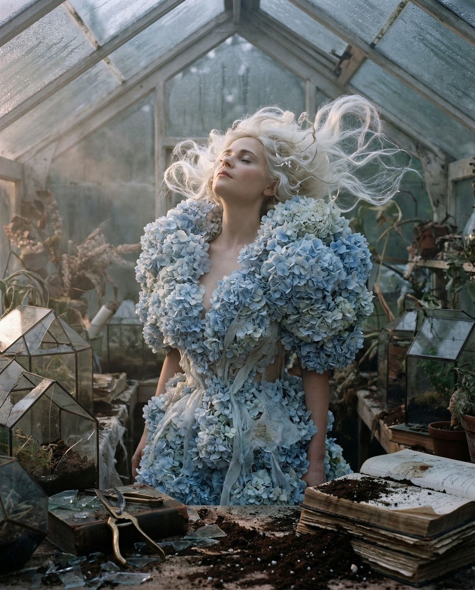 { "vibe_title_en": "Azure Surrender", "master_prompt": "A medium format cinematic portrai…