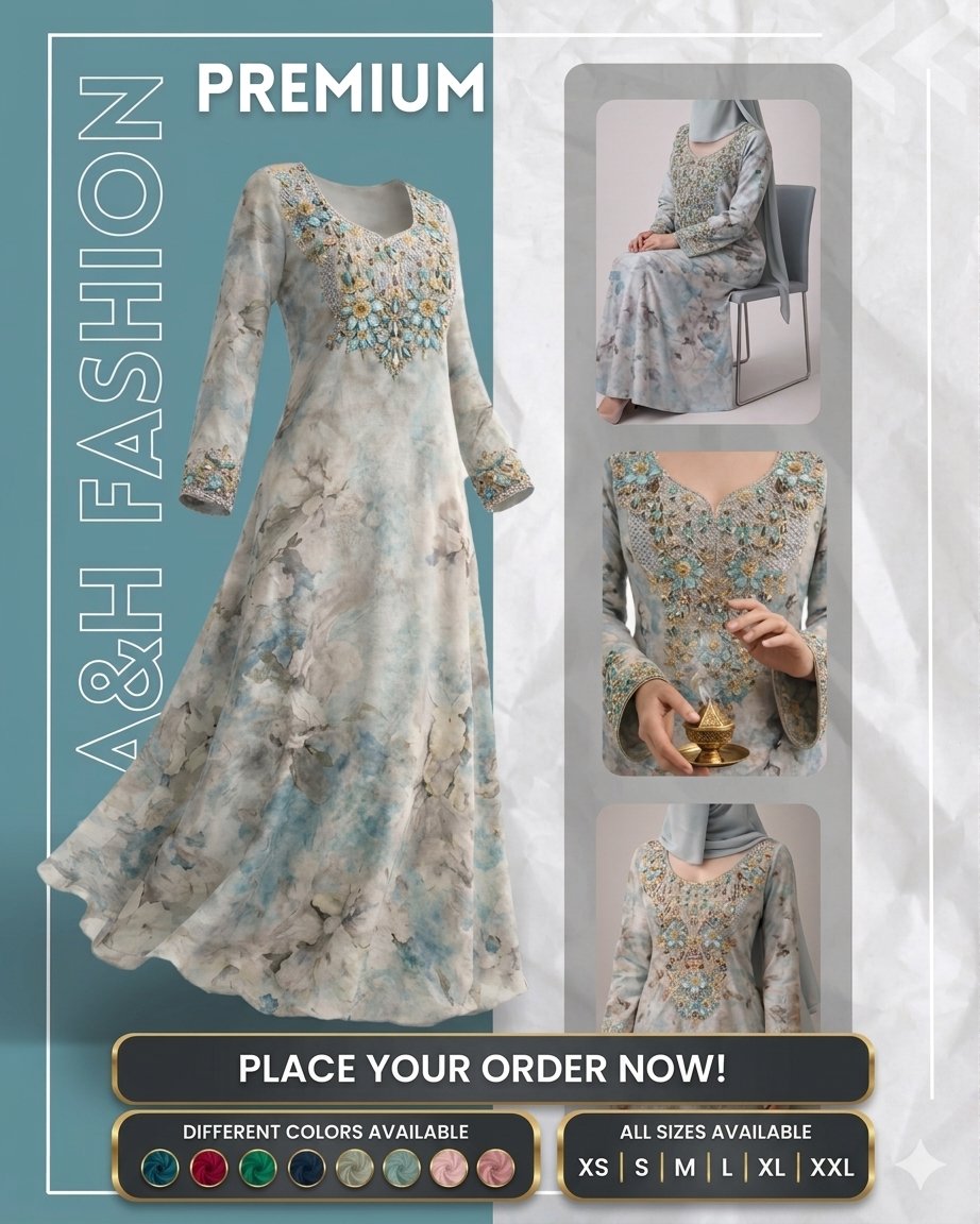一张高分辨率、专业级的时尚营销海报,采用精确的分栏布局呈现。 布局与色彩:左侧为纯蓝绿色面板(类似深青色或桉树绿色)。右侧使用浅灰色纹理、褶皱纸张背景,使海报具有触觉质感。一条细…