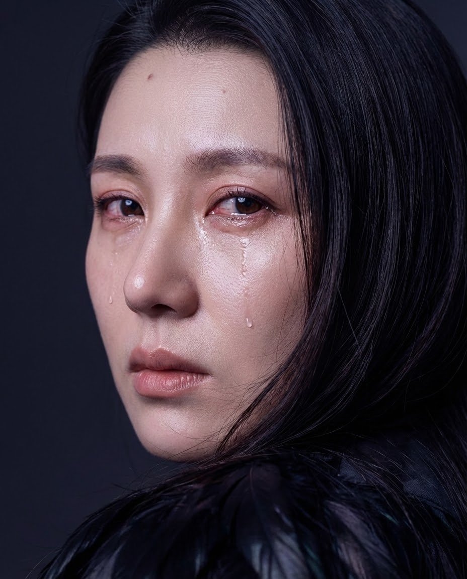 { "image_generation_prompt": { "subject": { "description": "根据参考图拍摄的四分之三侧面特写女孩肖像，面部特征与照片完…