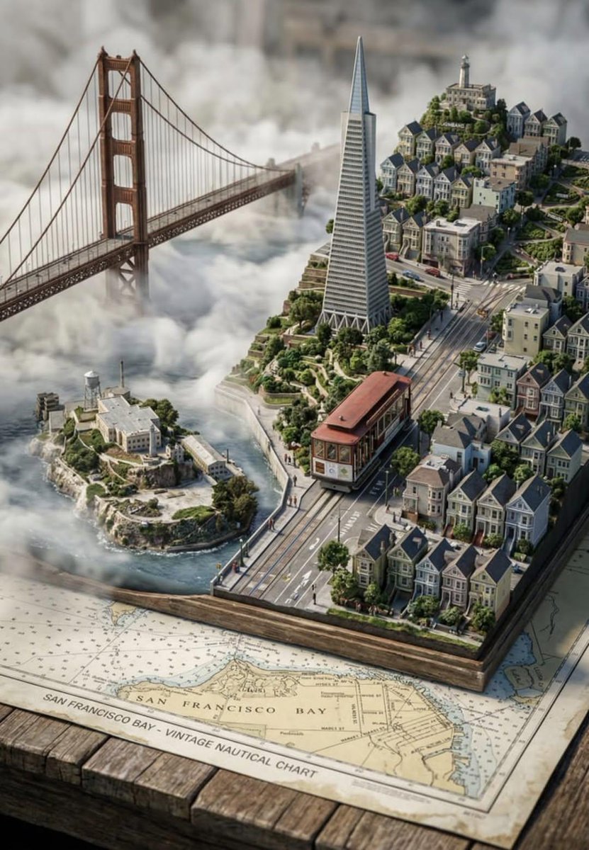 从{CITY_NAME}的街道风格地图中呈现出超逼真的3D城市立体透视模型。基础是作为物理基底的高品质{MAP_SURFACE}地图。{LANDMARK_1}、{LANDMARK…