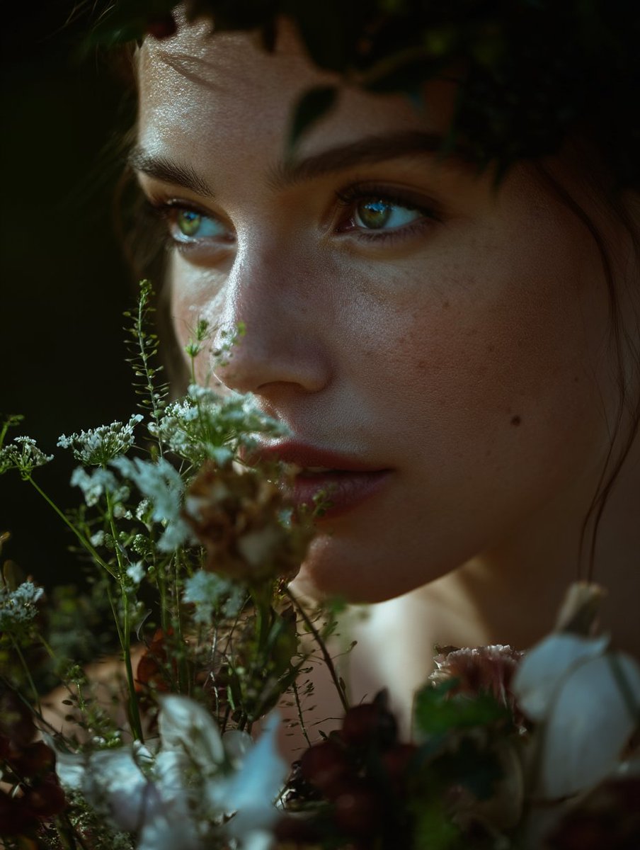 提示词工作室：超写实中景肖像，适用于 Midjourney V8 超写实中景肖像，画面主体为 [subject]，皮肤质感可见毛孔、细微汗毛与微妙瑕疵，单一 [warm/dram…
