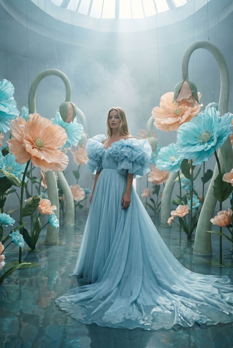 { "vibe_title_en": "Botanical Illusion", "master_prompt": "Wide environmental portrait of…