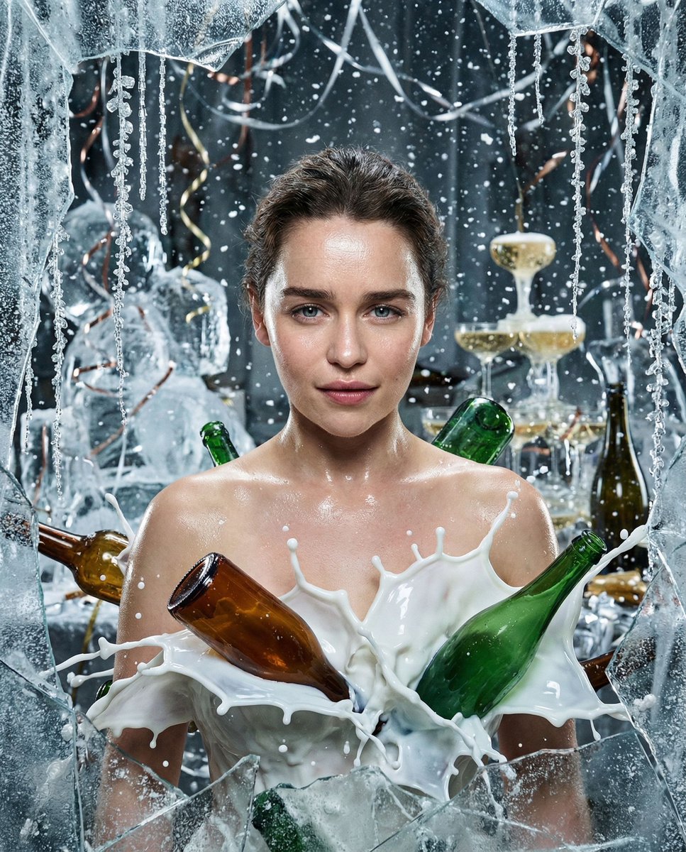 { "vibe_title_en": "High-Gloss Defiance Amidst the Shattered Banquet", "master_prompt": "…