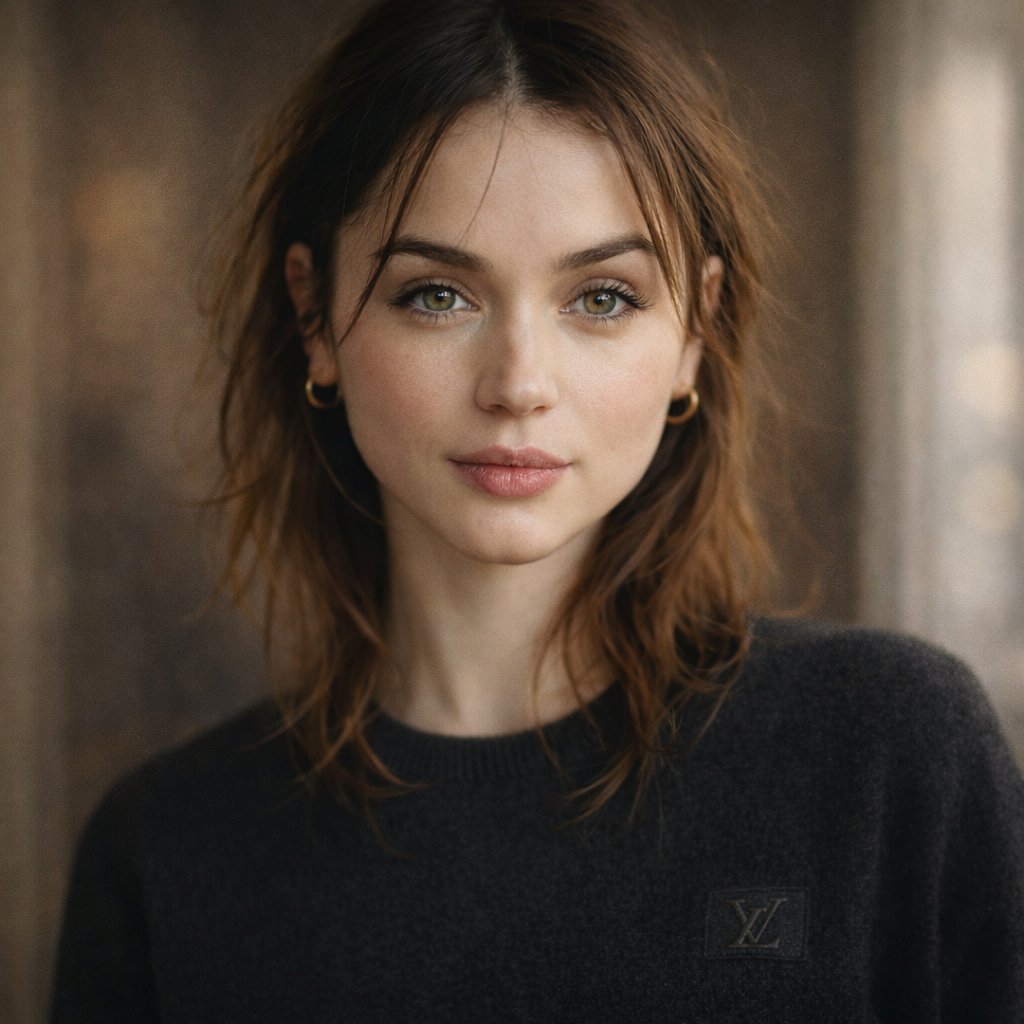 Gemini 应用上的 Google Nano Banana 2。 提示词； { "prompt": "Cinematic close-up portrait of a youn…