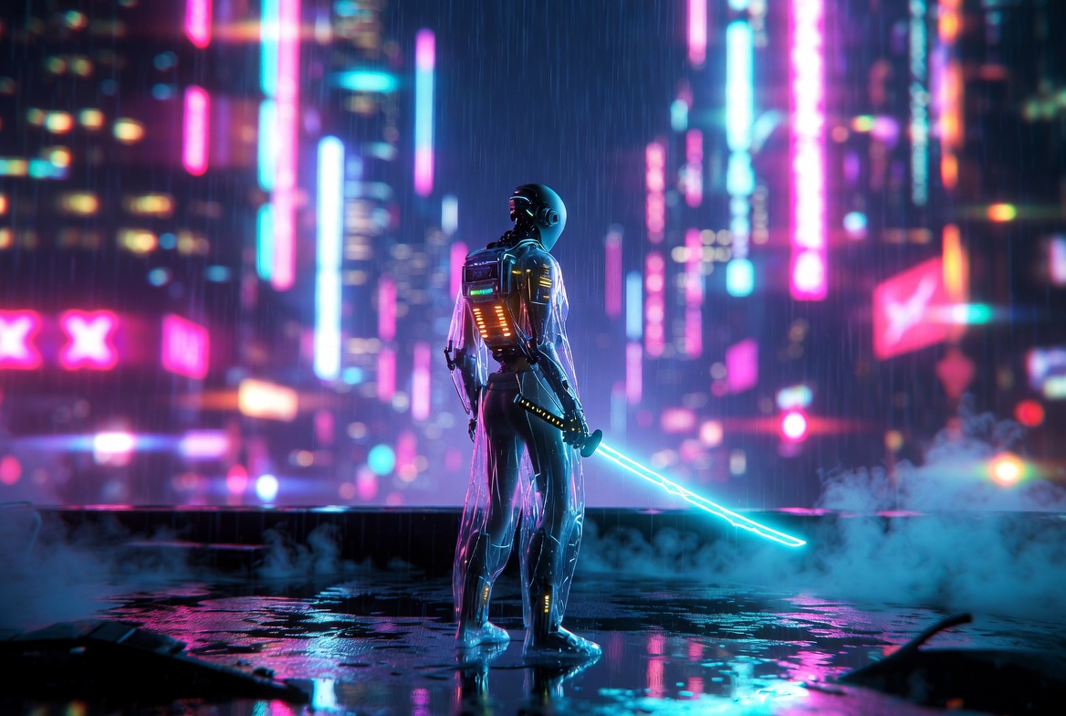 风格 Grok 提示分享:CYBERPUNK NEON NOIR(赛博朋克霓虹黑色电影风格) ⚡ 银翼杀手氛围,随叫随到。每。一次。 这是你的赛博朋克霓虹黑色电影风格块,专为 G…