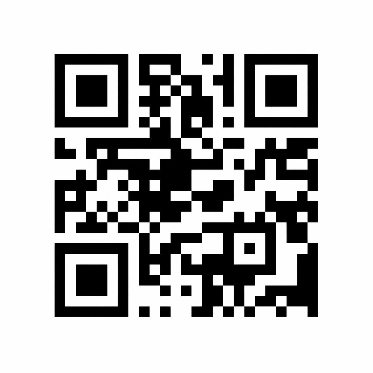 一个高对比度、完全平面、黑白配色的二维码，能够有效扫描出 URL 'wikipedia . org'。二维码必须有效、功能正常，并且在白色背景上独立呈现。ht…