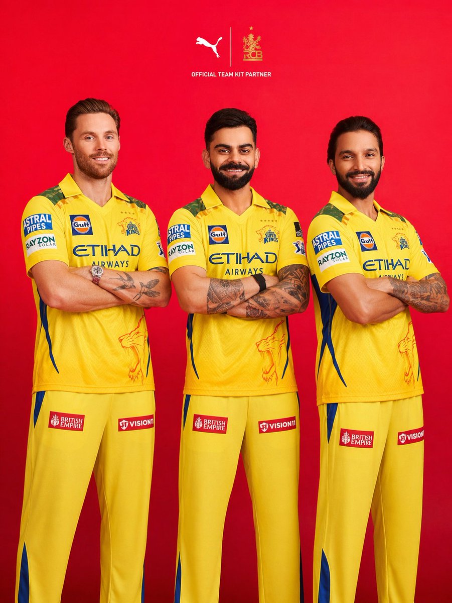 给他们穿上 IPL 2026 CSK 球衣。https://t.co/vHXMPWTIT8