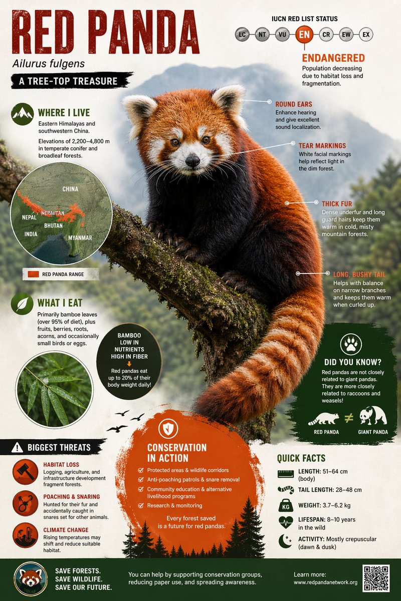GPT Image 2 on ChatGPT Prompt Create a visually rich infographic about an endangered anim…