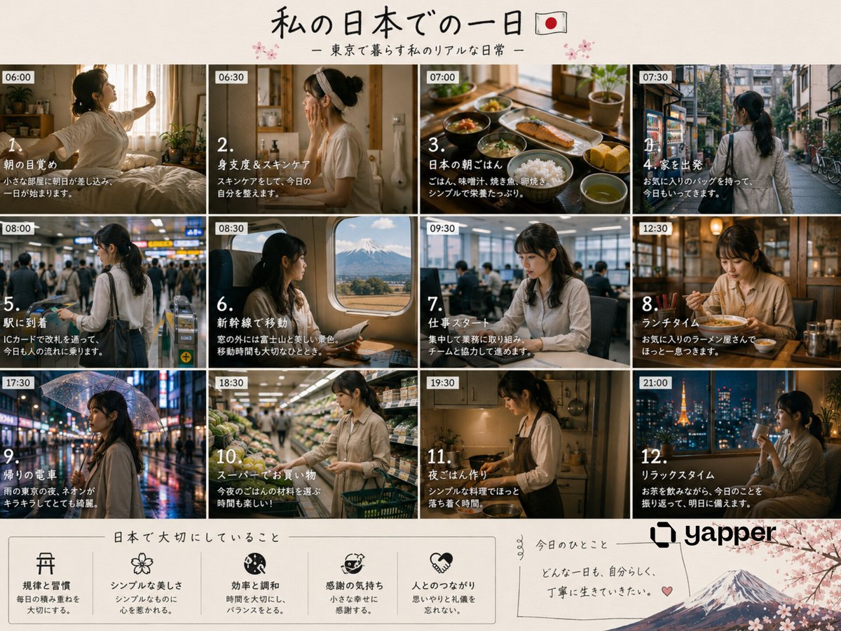 电影感日系生活片段视频，纪录片写实风格，宁静的东京日常生活，情感叙事，正统日本文化，流畅稳定的镜头运动，自然的表情，温馨氛围，真实环境，超精细，4K 电影级画…