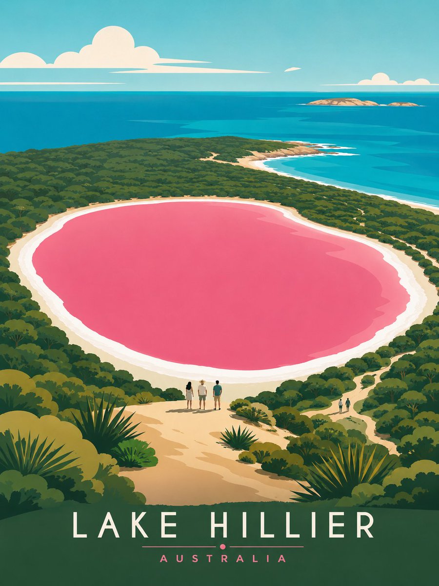 创作一张也门索科特拉岛的精品编辑风格旅行海报插画。 风格:扁平矢量插画,超级洁净极简,中世纪现代美学,受斯堪的纳维亚平面设计与复古阿拉伯旅游版画启发的编辑式旅行海报风格,无照片写…