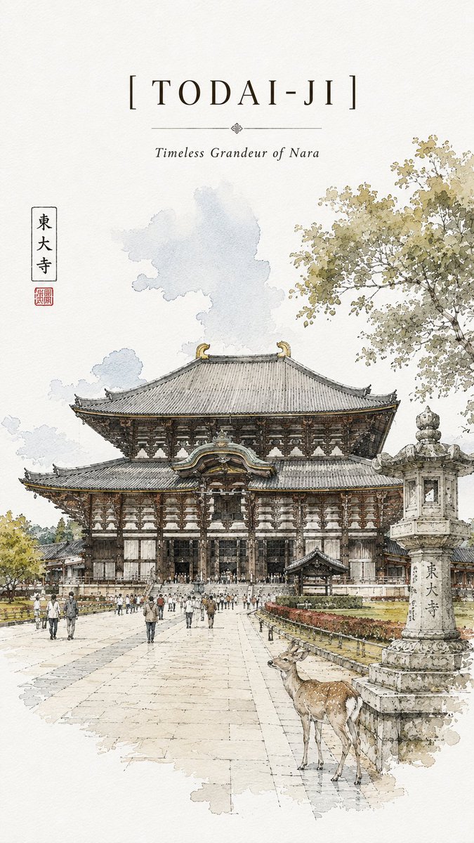 极简主义超高分辨率金阁寺旅行素描海报,绘制于干净的白色速写本纸上,带有细微的纸张纹理质感。风格:精致的钢笔画 + 松散的水彩素描。细腻的黑色墨水线条,轻盈的水彩晕染,优雅的日式传…