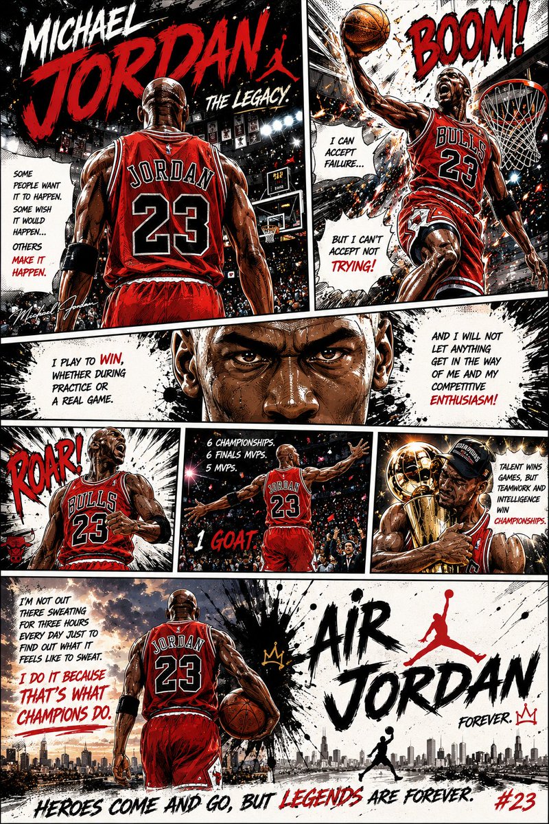根据参考照片中的人物，创作一幅全页彩色漫画插画。采用正宗的漫画分镜构图，在单页中包含5–7个动态相连的分格。融入电影化的叙事、富有戏剧性的透视、富有表现力的情绪、动态的姿势、速度…