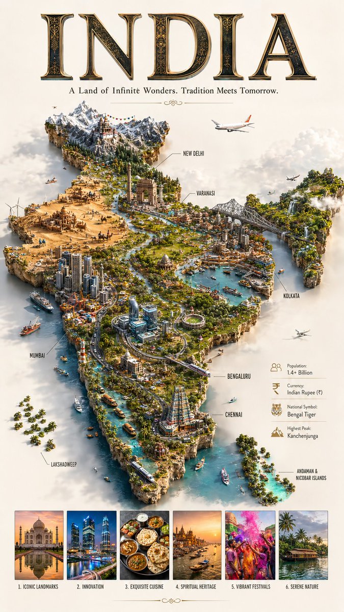 AI电影感国家地图提示词 • 使用ChatGPT创建 ✨ [国家名称]的高级奢华编辑部旅行海报，9:16竖屏比例，设计为超写实3D微缩世界地图，放置于干净明亮、简约米白色工作室背…