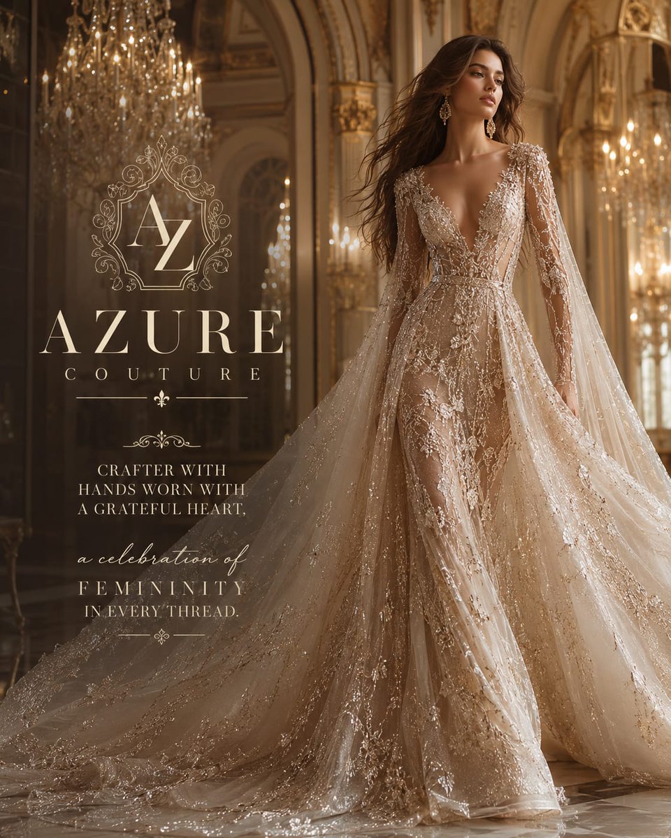 受顶级Vogue、迪奥（Dior）、Sabyasachi、艾莉・萨博（Elie Saab）以及高端平面广告启发的奢华高级定制婚纱时尚大片，核心重点是突出一位惊艳超模身着做工精湛的…