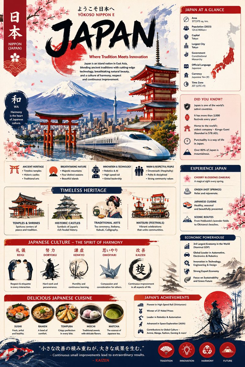 ChatGPT Image 2 风格: 现代编辑类信息图与电影感旅行海报美学相融合。 将传统的日式美术指导与现代 UI 风格的信息设计相结合。 超精细、锐利、色彩丰富、可印刷级别…