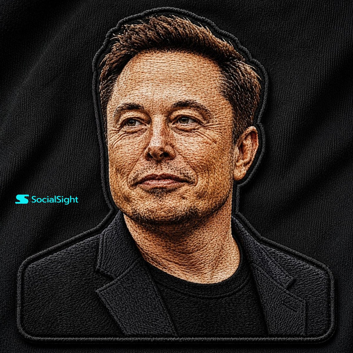 “特写肖像转化为精致的刺绣艺术作品,面部特征上呈现逼真的线缝效果,层次分明的棉质纹理,手工缝制贴布美学,可见的面料纤维质感,时装大片打光,高端街头服饰广告大片风格”