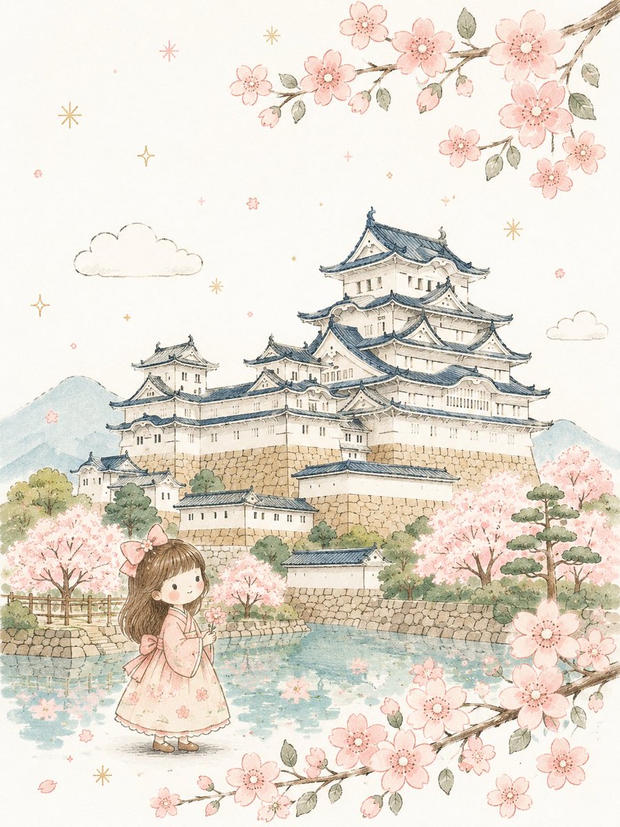 将照片转换为一幅精致简约的手绘儿童插画，呈现出柔和、奇幻的童话美学风格。使用简洁的拉长造型、纤细且不规整的手绘线条、平涂的柔和粉彩色调、极少的细节，以及可爱的玩偶式角色风格——配…