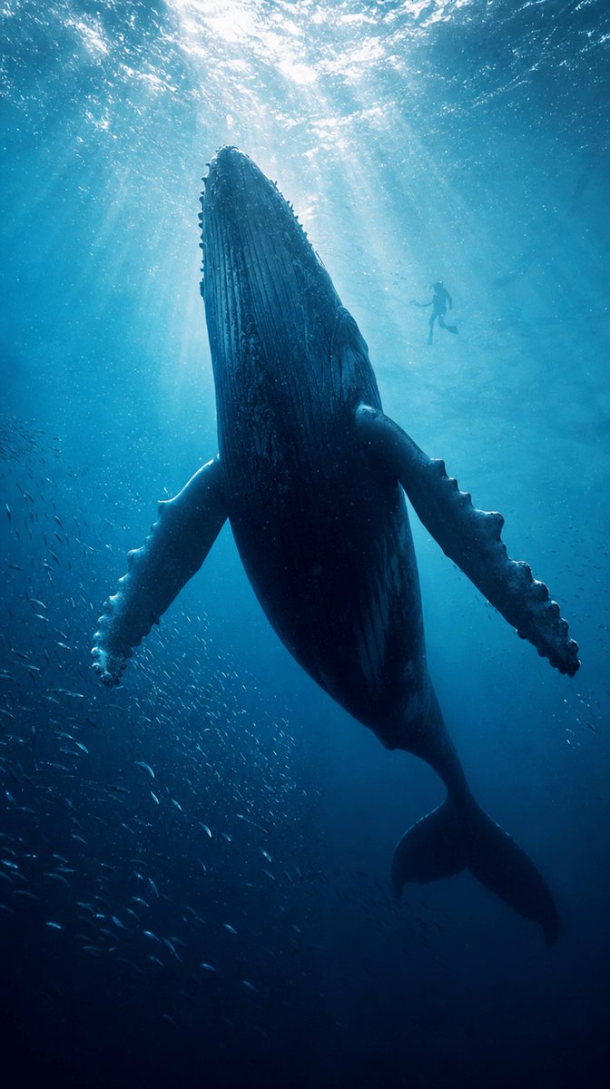 GPT Image 2 提示词 ⤵️ 超电影感的 [UNDERWATER_SUBJECT] 水下摄影。国家地理杂志封面级品质，戏剧性的上帝之光穿透绿松石-钴蓝…