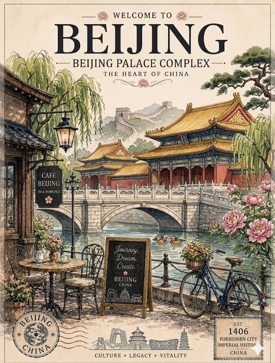 一对复古风格的旅行海报,采用优雅的手绘水彩美学,饰以经典装饰性角边框和怀旧字体。 第一张海报标题为"WELCOME TO SWITZERLAND: THE ALPINE HEAR…