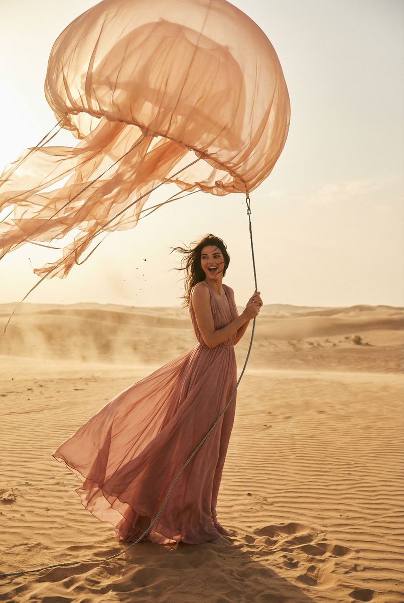 { "vibe_title_en": "Surreal Dreams Rippling in the Desert Wind", "master_prompt": "Extrem…