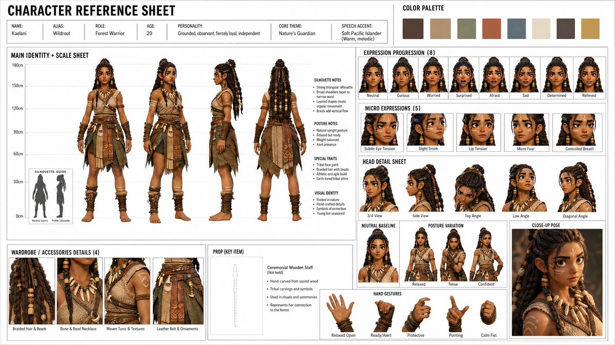 根据以下输入创建一份统一的《MASTER CHARACTER REFERENCE SHEET》（主角统一参考表）： [STYLE]（风格）：stylized…