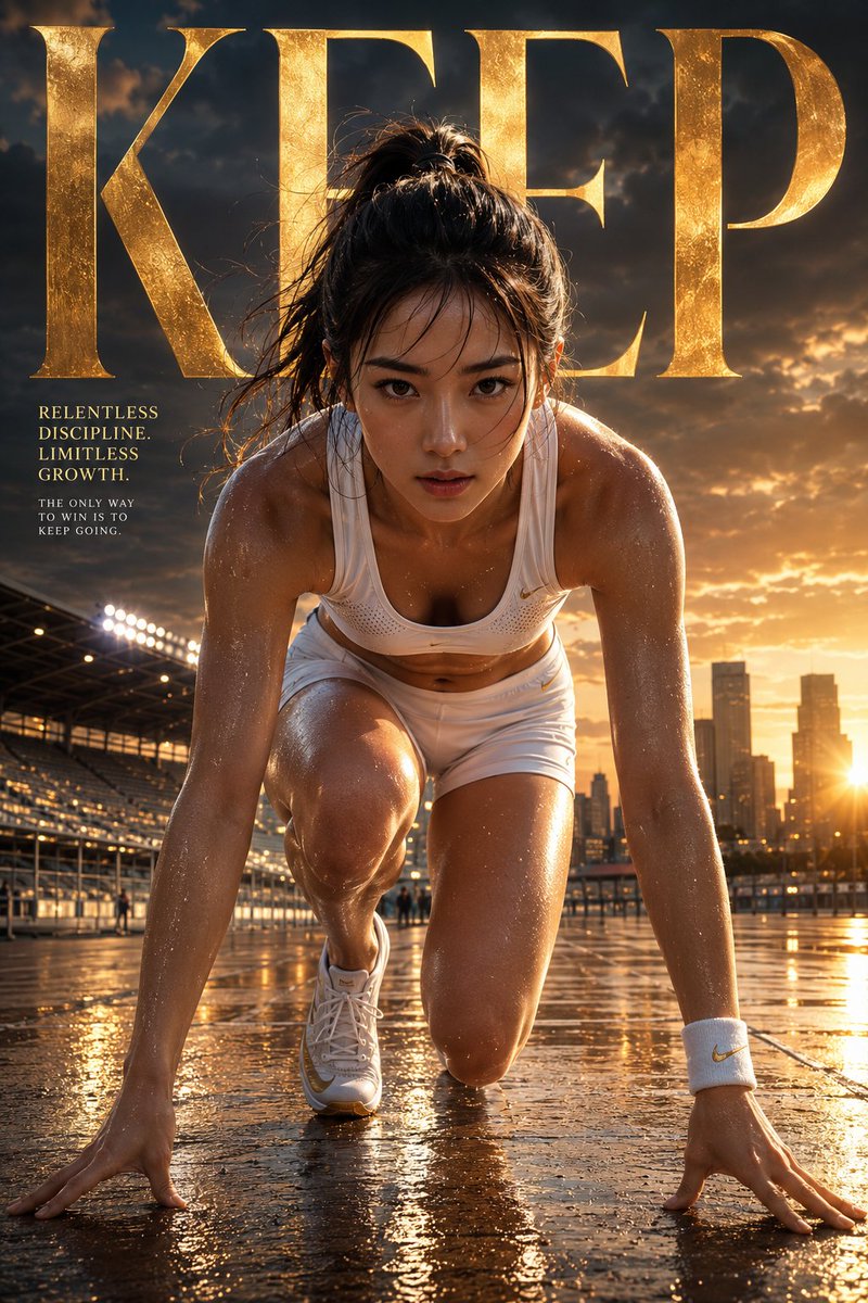 [TITLE] = 保留 [SPORT] = 跑步 [SUBJECT] = 中国运动美女,大眼睛,马尾辫 [OUTFIT] = 奢华白色跑步服 [MOOD] = 永不停歇 [LI…