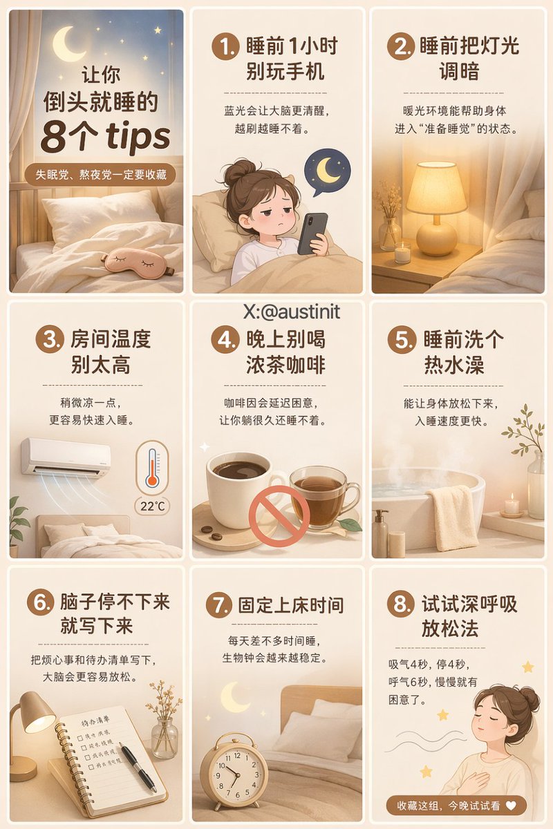 https://t.co/KrnOiL1lPs prompt: 生成一张 3:4 竖版小红书九宫格海报,画面为标准 3 列 × 3 行布局,九个卡片边界清楚,方便后期直接裁切成…