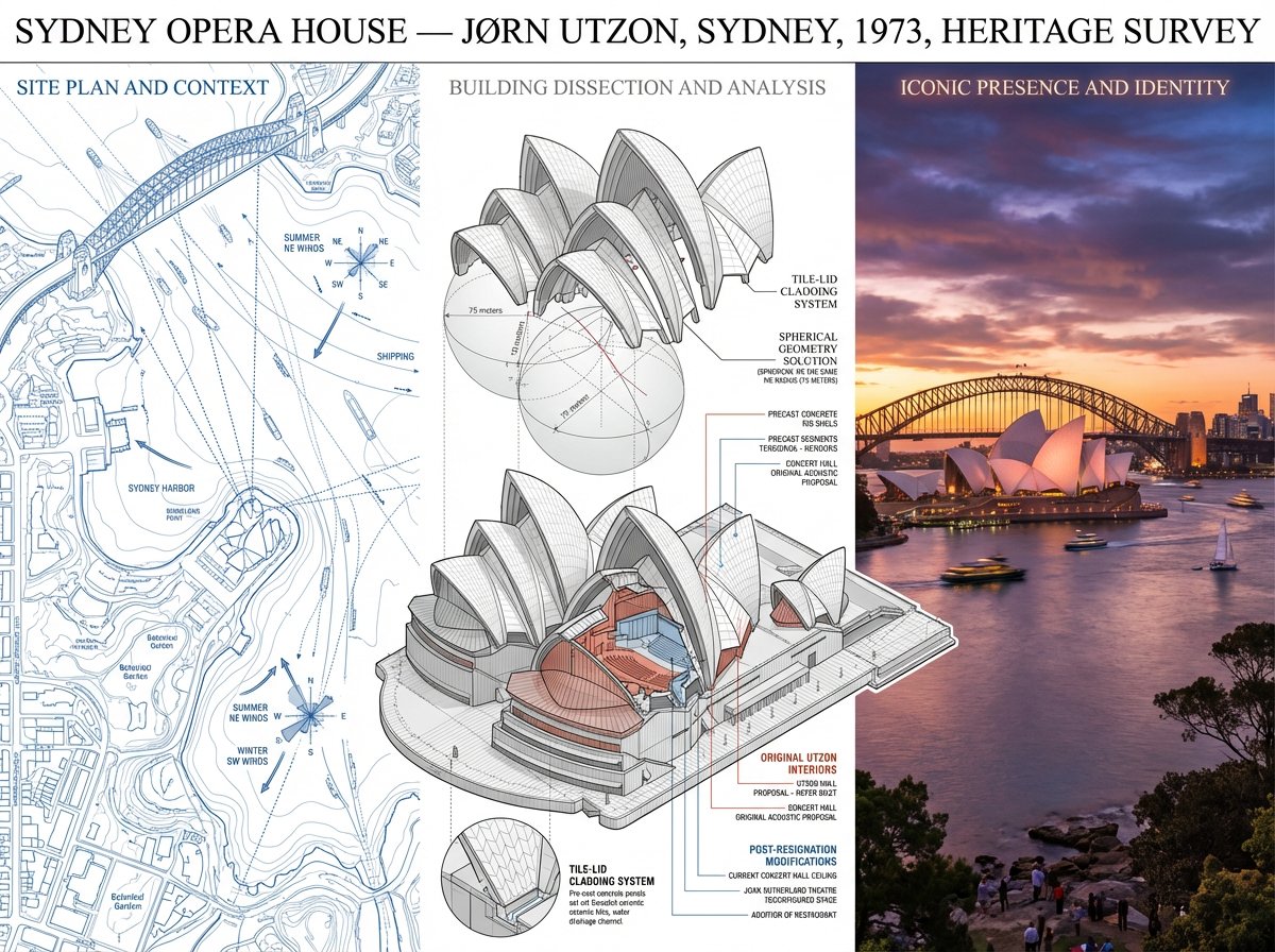 为一个 [BUILDING OR STRUCTURE]（建筑或构筑物）创建一份保护建筑师测绘图板，以 [STYLE, ARCHITECT, PERIOD]（风格、建筑师、时期）作…