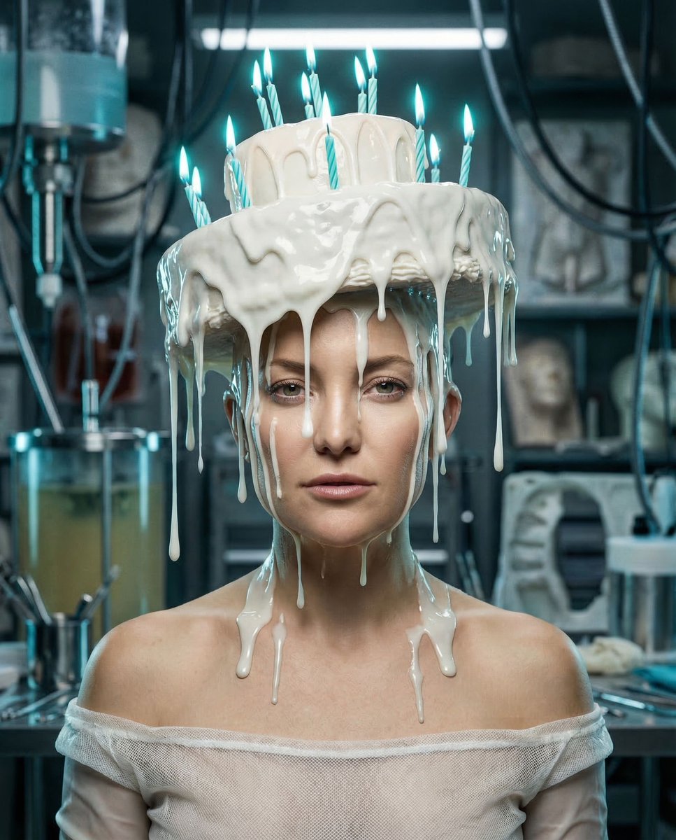 { "vibe_title_en": "Synthetic Celebration", "master_prompt": "一张超现实、前卫的编辑摄影作品，拍摄对象为“后人类主角…