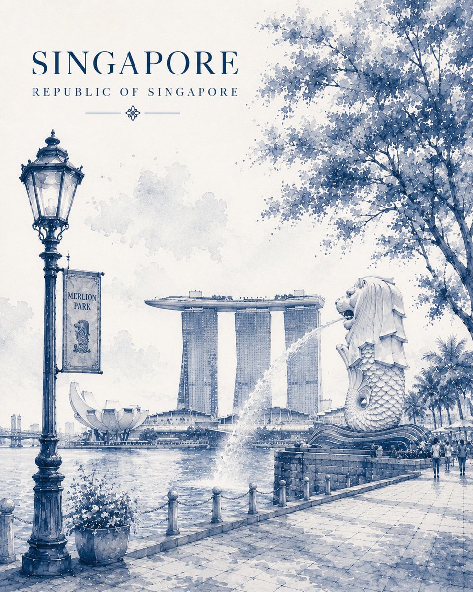 极简复古水彩旅行海报插画，描绘[CITY NAME]，[COUNTRY]，完全以优雅的单色[COLOR]水彩与精细的墨线笔触呈现。 宽高比：4:5 竖向构图，针对海报与社交媒体展…
