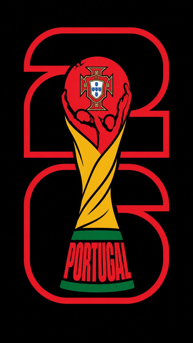 以大胆、扁平、排版插画的风格创建一个 2026 年 FIFA 世界杯国家变体徽章。完全保留官方 2026 年 FIFA 世界杯堆叠标识：数字“2”位于上半部分，数字“6”位于下半…