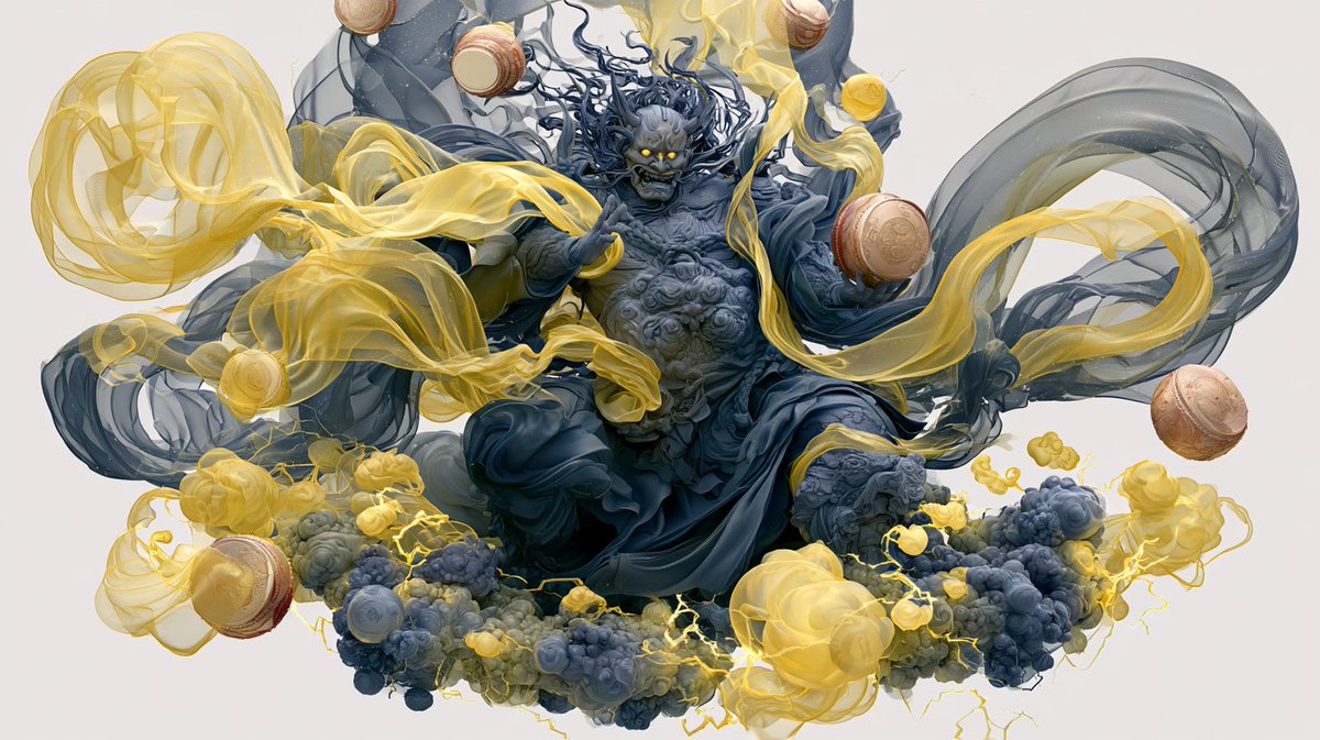 [LEGENDARY_FIGURE] 威临 [CREATURE/BEAST]，以光滑的体积感三维编辑插画风格呈现，巨大而半透明的丝绸缎带极光形态以 [COLOR1] 与 [COL…