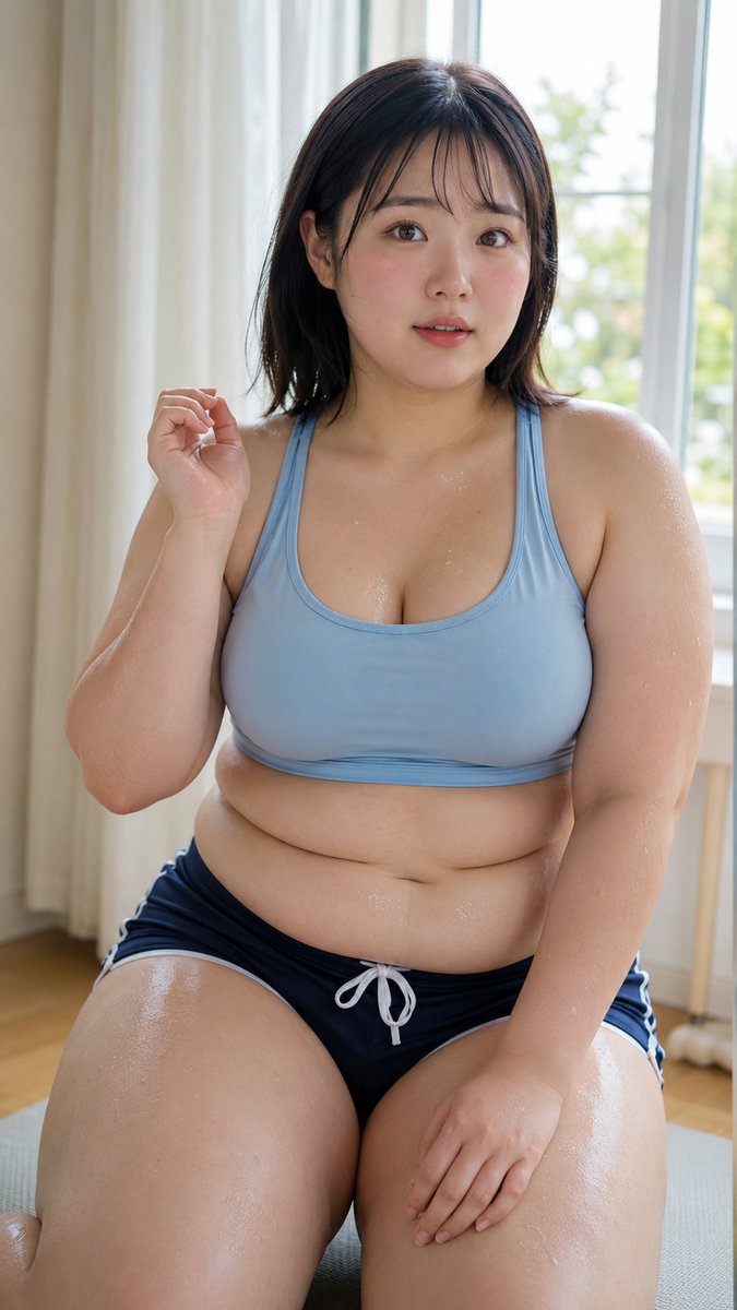 BBW👙 GPT 图像 2 提示词 👇 创作一幅写实的真人版肖像：一位 25 岁的成年大码韩国美女,可爱迷人,甜美的少女面庞与柔软丰满的 BBW 身材形成强烈对比。她拥有一张小巧…