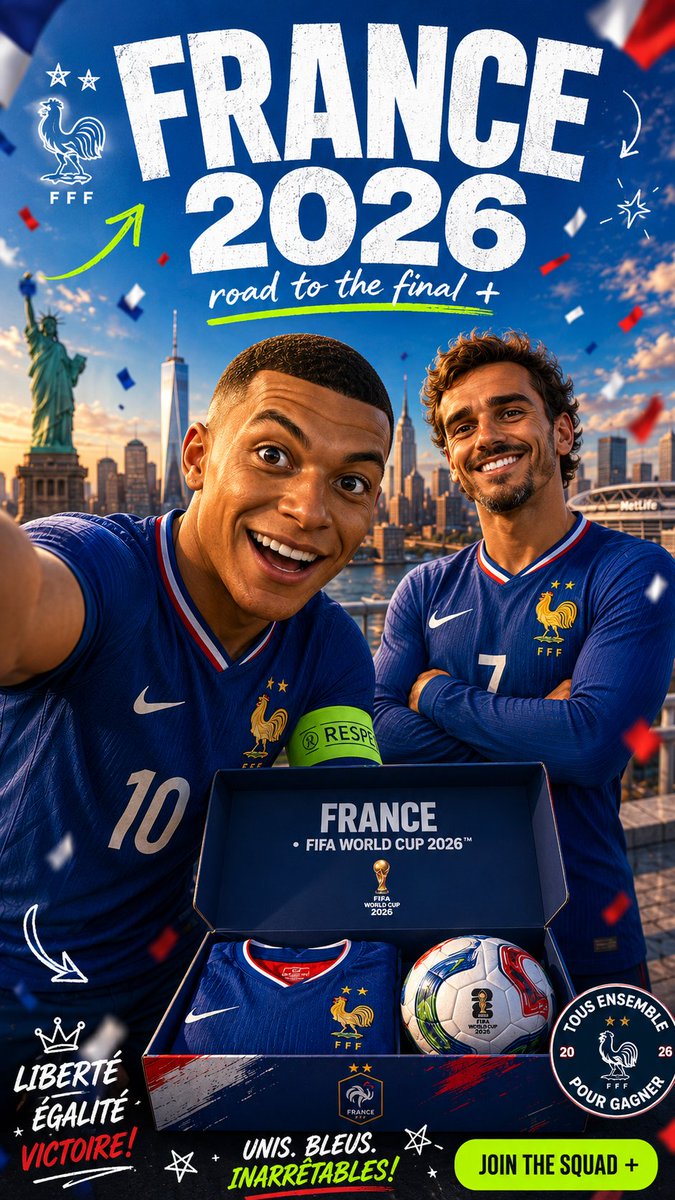 两个超光泽皮克斯风格的3D头像，代表[COUNTRY_NAME]参加2026年FIFA世界杯阵容中两位最大的现役球星。主球员以充满活力的表情向镜头倾斜，一只手臂伸出画面之外，第二…