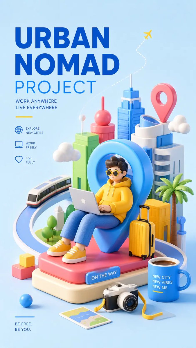 顶级互联网营销视觉设计,Behance / Dribbble 启发的 3D 插画海报美学,C4D 渲染风格,柔光处理,鲜艳高饱和度色彩,多巴胺驱动配色,抽象艺术作品,极简干净背景…