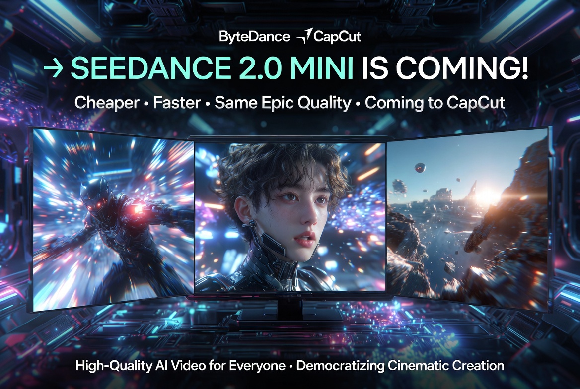 🚨重磅消息:Seedance 2.0 的全新、更便宜、更快速版本即将推出!字节跳动突破性的多模态 AI 视频模型 Seedance 2.0 即将迎来一款强大的新变体——Dream…