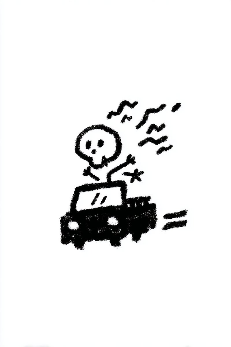 “骷髅正在骑摩托车。创意转场到骷髅驾驶汽车。固定镜头。无音乐。” Gen 2: 第 1 帧:骷髅驾驶汽车 最后一帧:骷髅驾驶超级跑车 提示词: “骷髅正在驾驶汽车。创意转场到骷髅…