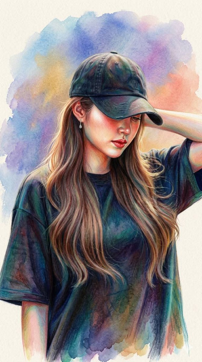 使用 Google Gemini Nano banana pro 创建 提示 ⤵️ 杰作级美术肖像插画,博物馆品质的混合媒介写实主义,丰富鲜艳的调色板,超精细的彩色铅笔、粉彩、水…