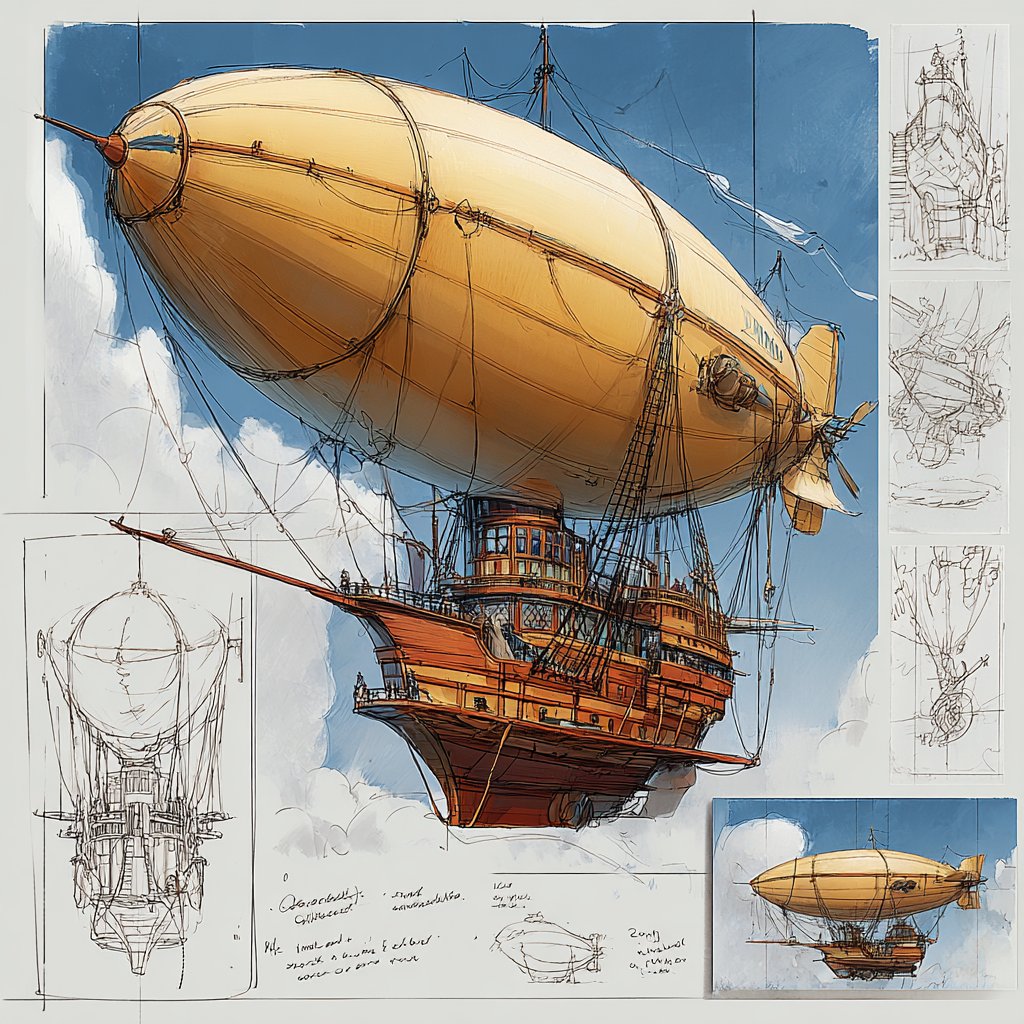 steampunk zeppelin --raw --sref 1151865433 Seedance 2.0 prompt: 15秒电影级冒险短片。多镜头剪…