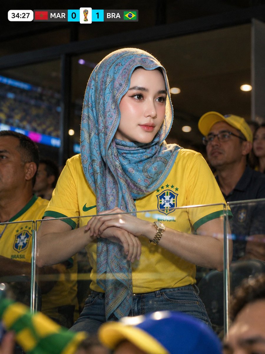 创建一幅真实、写实的现场电视直播图像，来自2026年世界杯FIFA比赛，使用上传图像作为精确面部身份参考。精确保留该人的面部，包括肤色、年龄、面部比例、独特面部特征以及自然面部不…