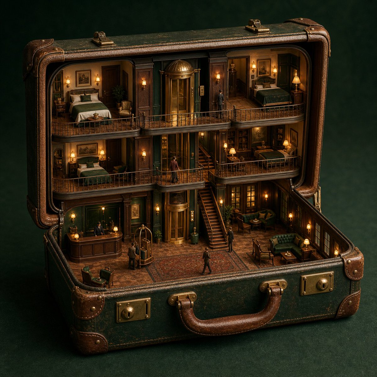 GPT Image 2：在 [OBJECT]（物体）内部创建一个不可能存在的微型空间。 将物体以建筑剖切透视的方式呈现。保持外观一眼可辨，同时让内部变成一个完整设计的 [ROOM…