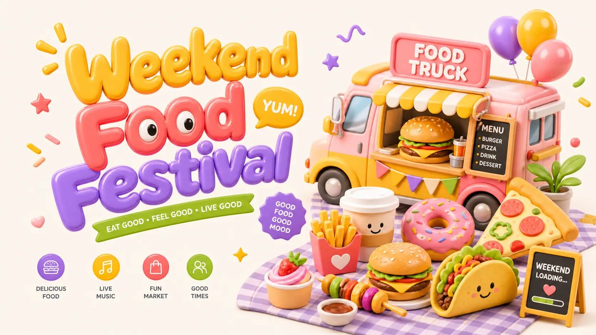 https://t.co/o4Uwqq7IHD 3D 黏土插画风格的竖版海报，背景干净简约，采用 Behance/Dribbble 视觉设计传统的抽象艺术美学。氛围清新、活泼、年…