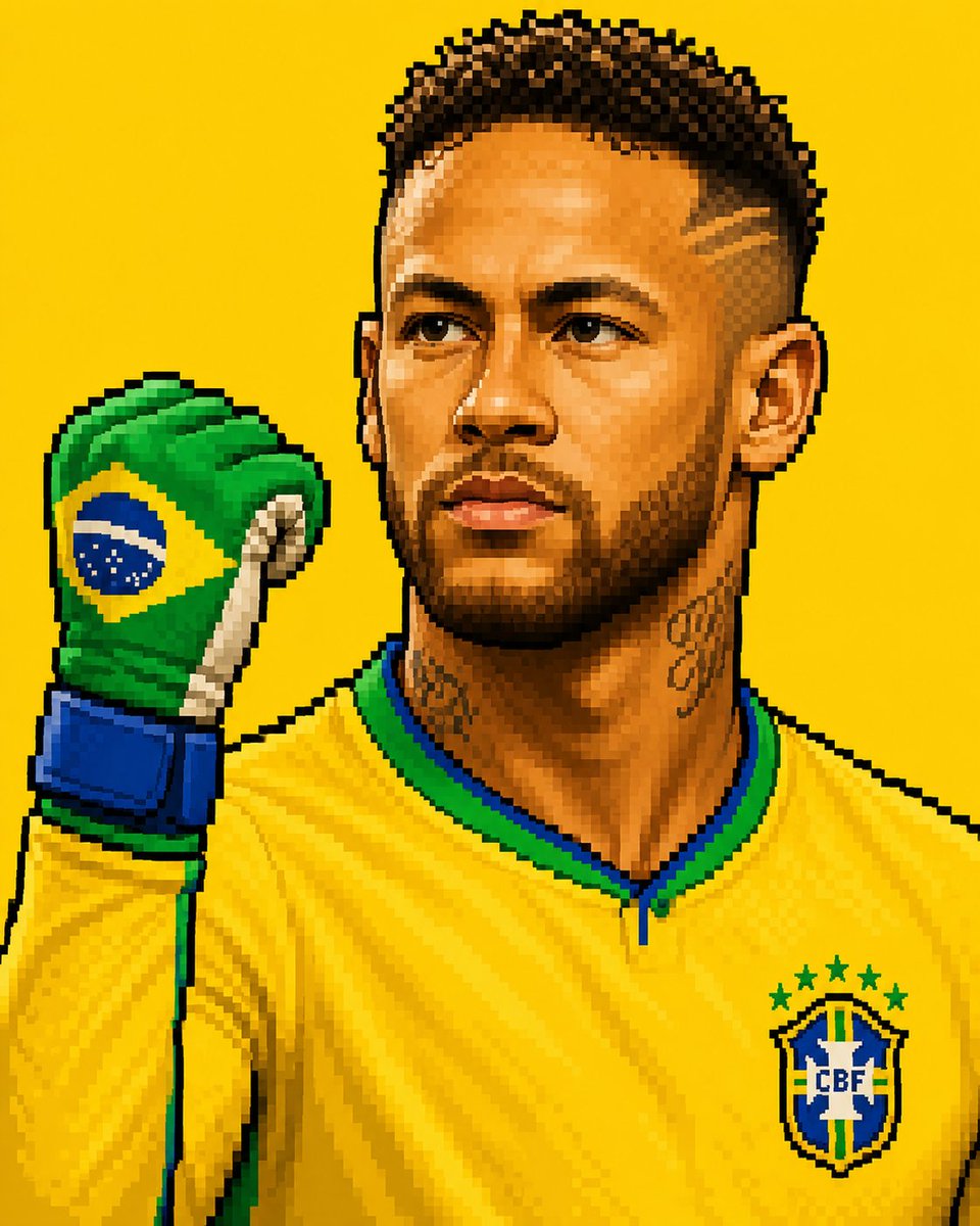 以方形为灵感的 FIFA 世界杯 2026 个人肖像画,采用 4:5 宽高比,以上传的图片作为姿势、构图、身份和像素艺术风格的精确参考。创建一个细节丰富的复古像素艺术风格的主体…