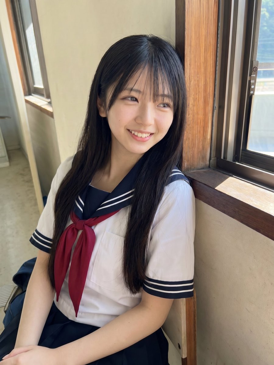 GPT image 2 via chatgpt { "prompt": "美丽年轻的日本女学生,黑色长直发,柔和蓬松的刘海,白皙自然的肌肤,精致的面部特征,神情平静而温柔。身穿经…